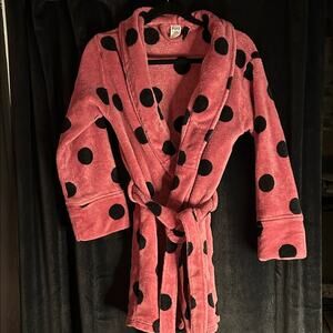 Victoria’s Secret PINK Polka Dot Plush Robe (XS/S)
